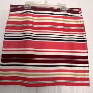 Loft stripe skirt size 8